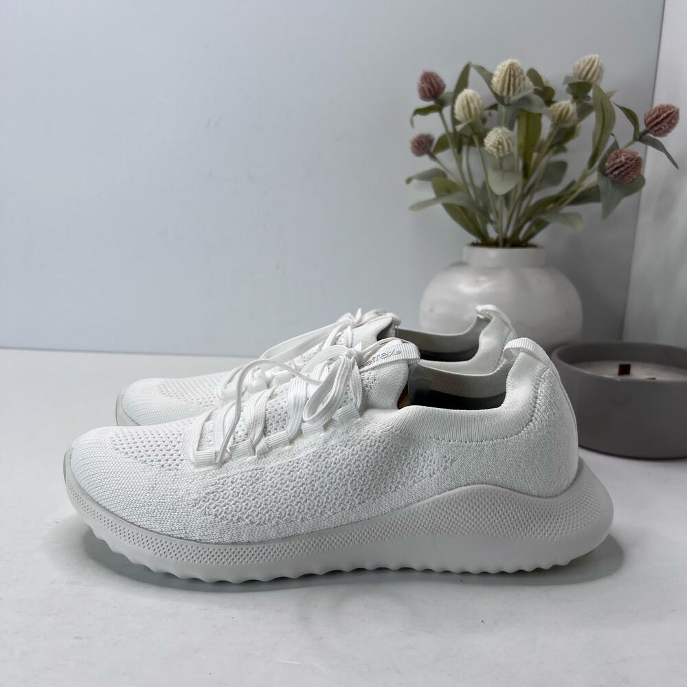 Aetrex Carly Knit Arch Support Sneaker White AS110W Women 8.5 Lightweight